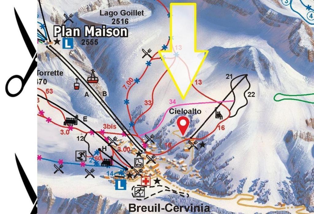 Ferienwohnung Le Petit Refuge Cervinia Breuil-Cervinia Exterior foto
